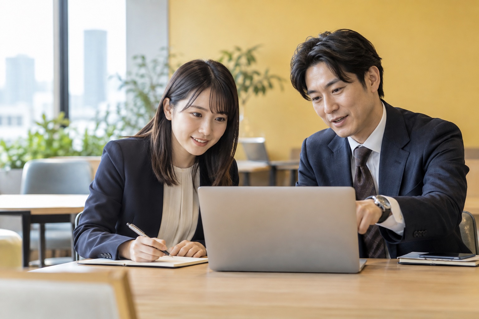 知識を共有する研修の様子